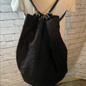 Kenneth Cole Canvas Backpack Black